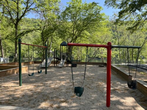 Pointe Royale Branson has a playground at Lake Taneycomo Access